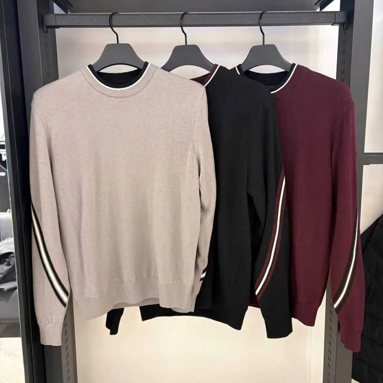 2026 Autumn Winter Men Golf Sweater Korean Style Round Neck Long‑Sleeve Knitwear Warm Casual Sports Pullover Golf Clothing