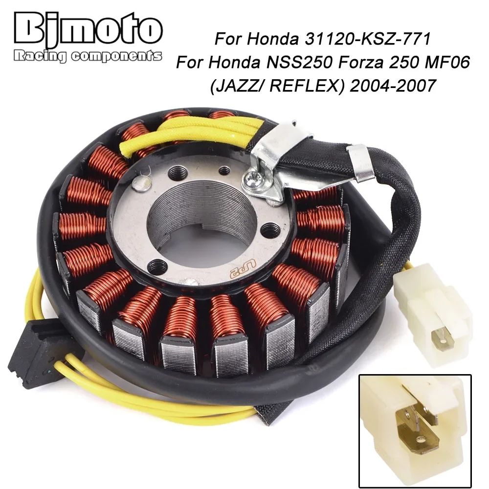 

Motorcycle Generator Stator Coil for Honda NSS250 Forza 250 MF06 2004 2005 2006 2007 Engine Coils 31120-KSZ-771