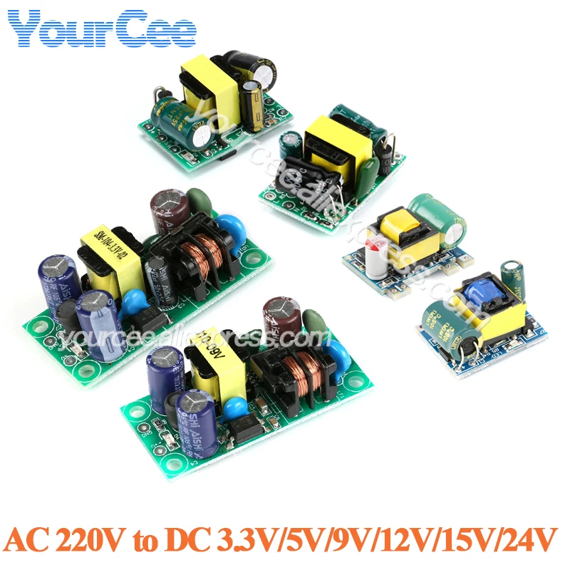 Płytka precyzyjnego przetwornika Buck AC-DC 220V na DC 3.3V/5V/9V/12V/15V/24V DC moduł zasilania transformatora obniżającego napięcie — zdjęcie 3