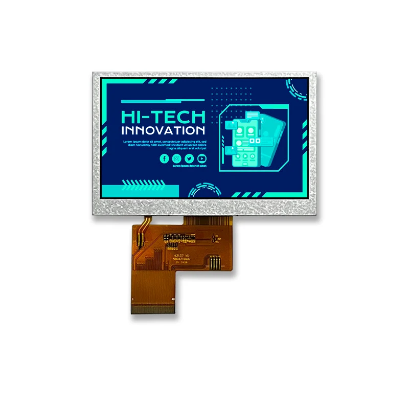 4.3 inch 480x272 RGB interface ILI6485 wide temperature IPS TFT LCD Module