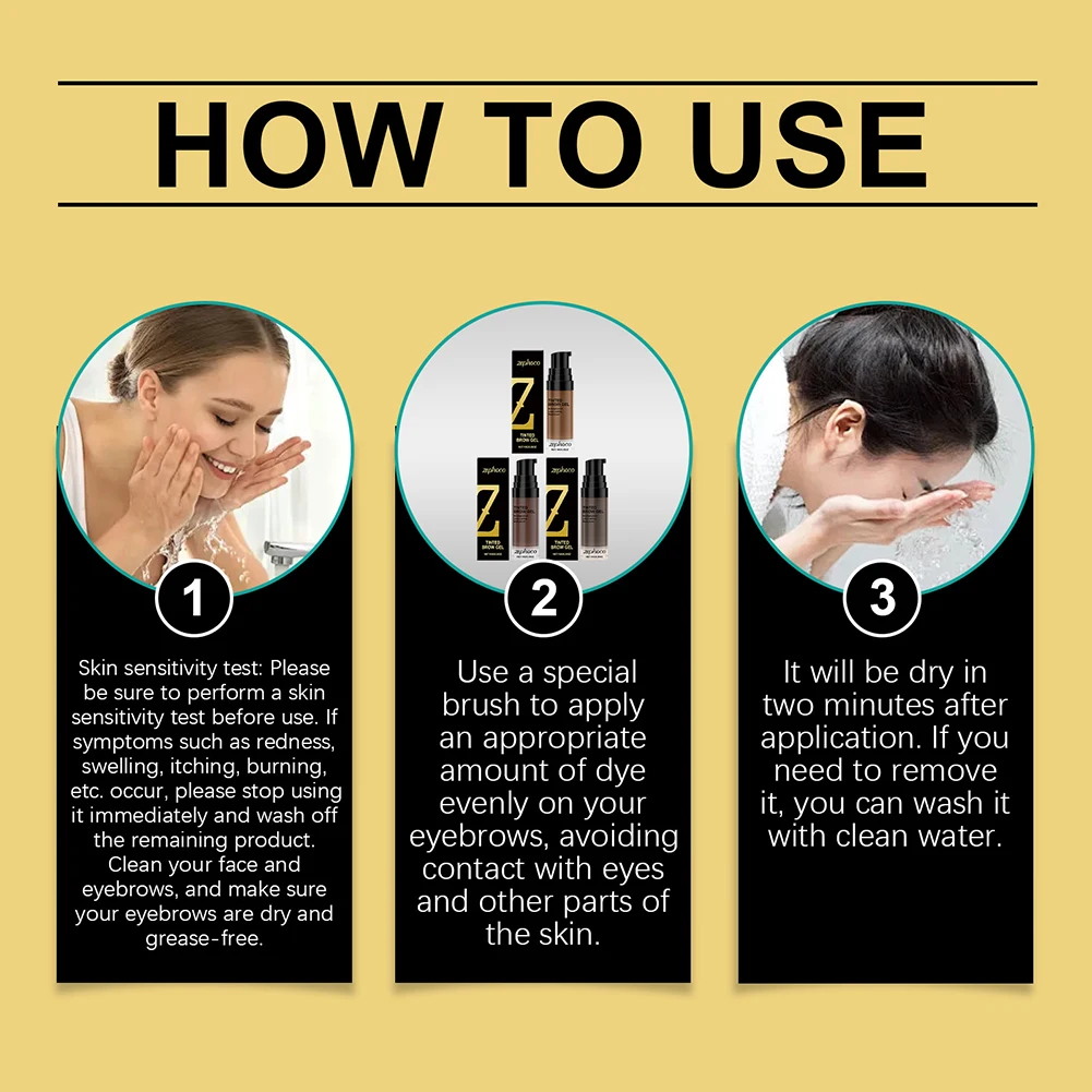 10g Gel Per Sopracciglia Durata Impermeabile Colorato 3D Sopracciglia Gel Per Sopracciglia Trucco Liquido Sopracciglio Crema Colorante Marrone Sopracciglio Gel