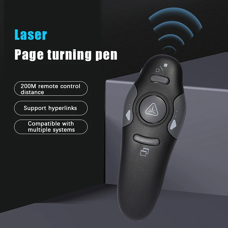 2.4GHz Wireless USB Powerpoint Presentation PPT Flip Pen Pointer Clicker Presenter With Red Light Remote Control For Teacher