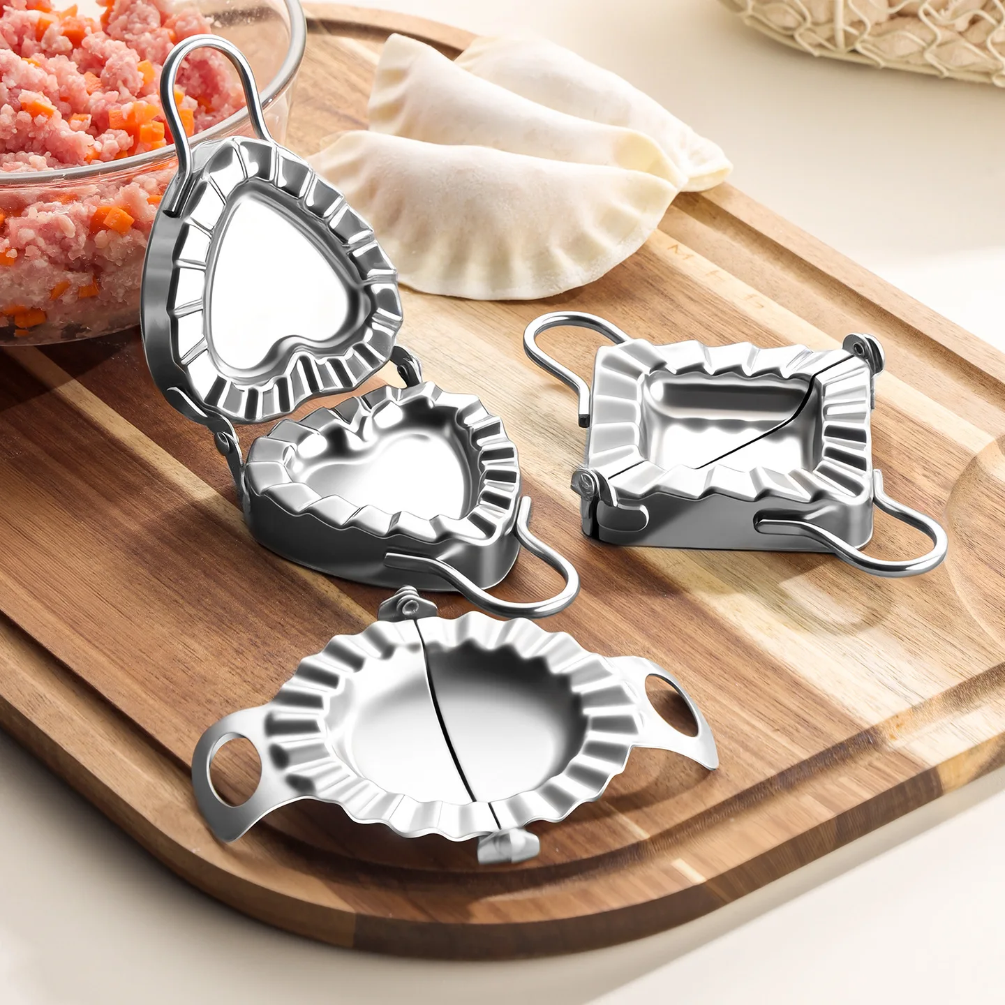 DIY Dumpling Maker Device Dough Press Pie Ravioli Mold Cooking Pastry Chinese Food Jiaozi Kitchen Baking Pastry Tool