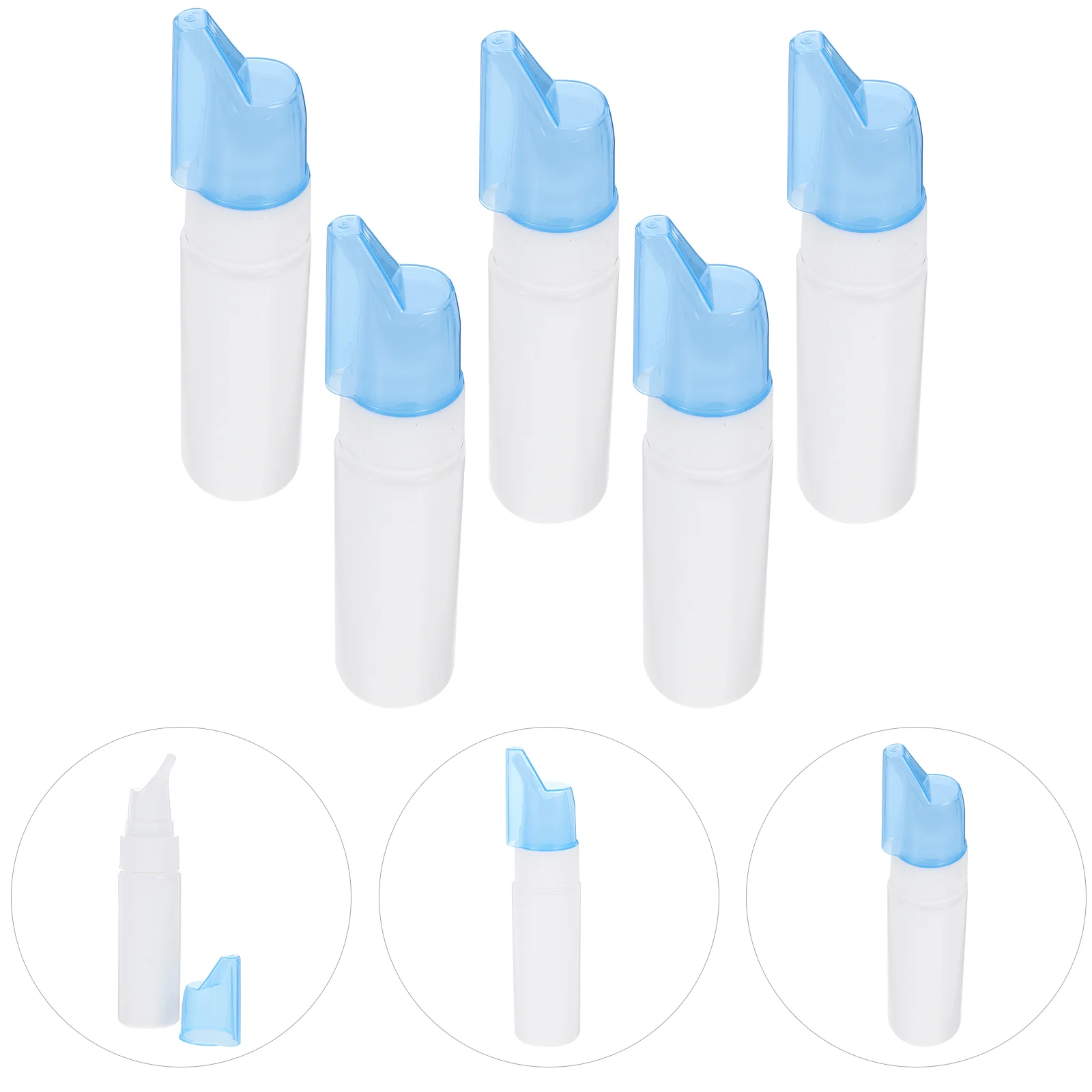 

5 Pcs Sprays Sprayer Small Bottle Empty Oral Mini Nasal Fine Mist Portable Nose