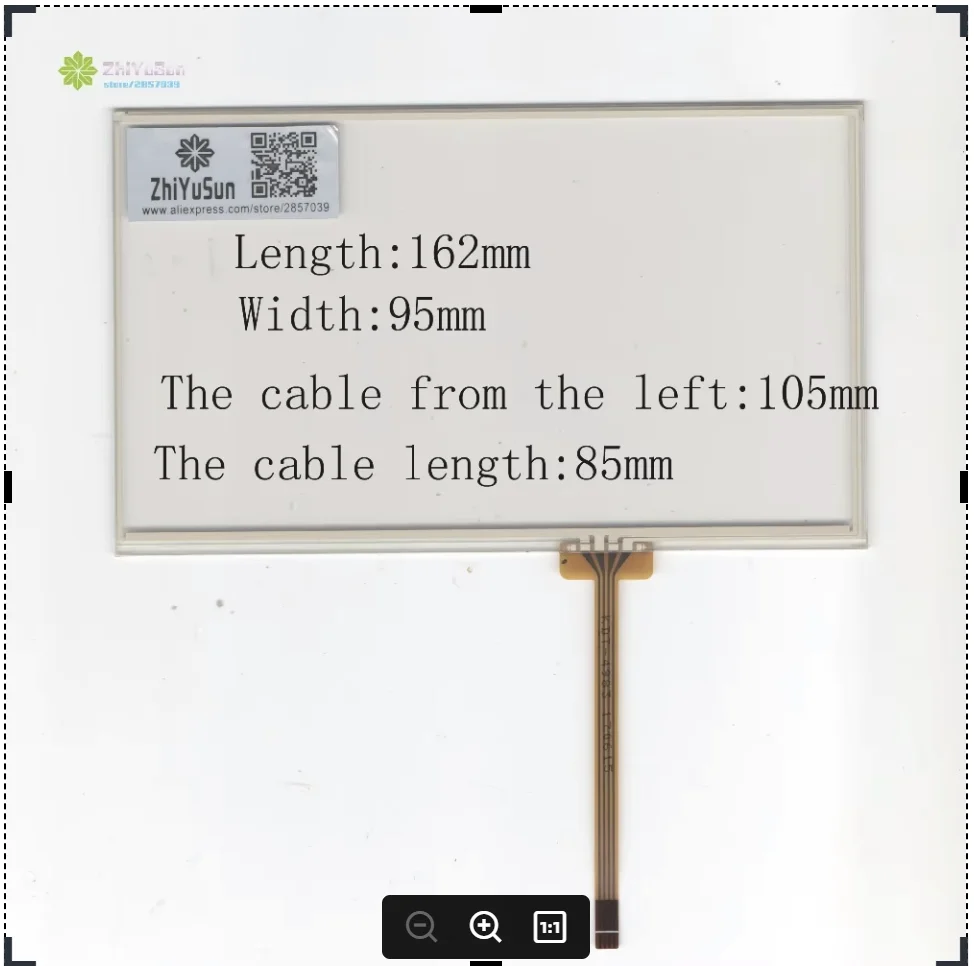 KDT-4983 7inch 4 Lins Touch Screen Glass 162mm*95mm Touchsensor 162*95 Touchglass Digitizer GLASS Good Quality Assur