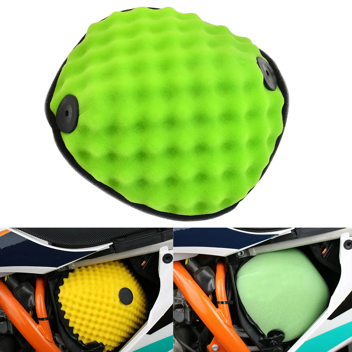

Motorcycle Dual Foam Layer Sponge Air Cleaner Filter For KTM 125 250 300 350 450 EXC EXC-F SX SX-F XC XC-F XC-W XCW-F 2023 2024