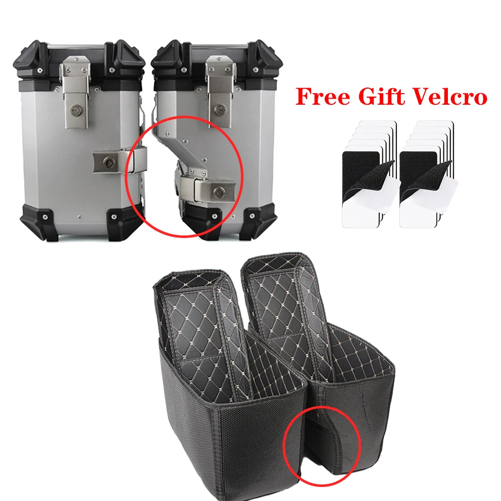 

Универсальный кожаный внутренний вкладыш-подкладка для мотоциклетного кофра 28-100 л, для багажного ящика, органайзер для хранения