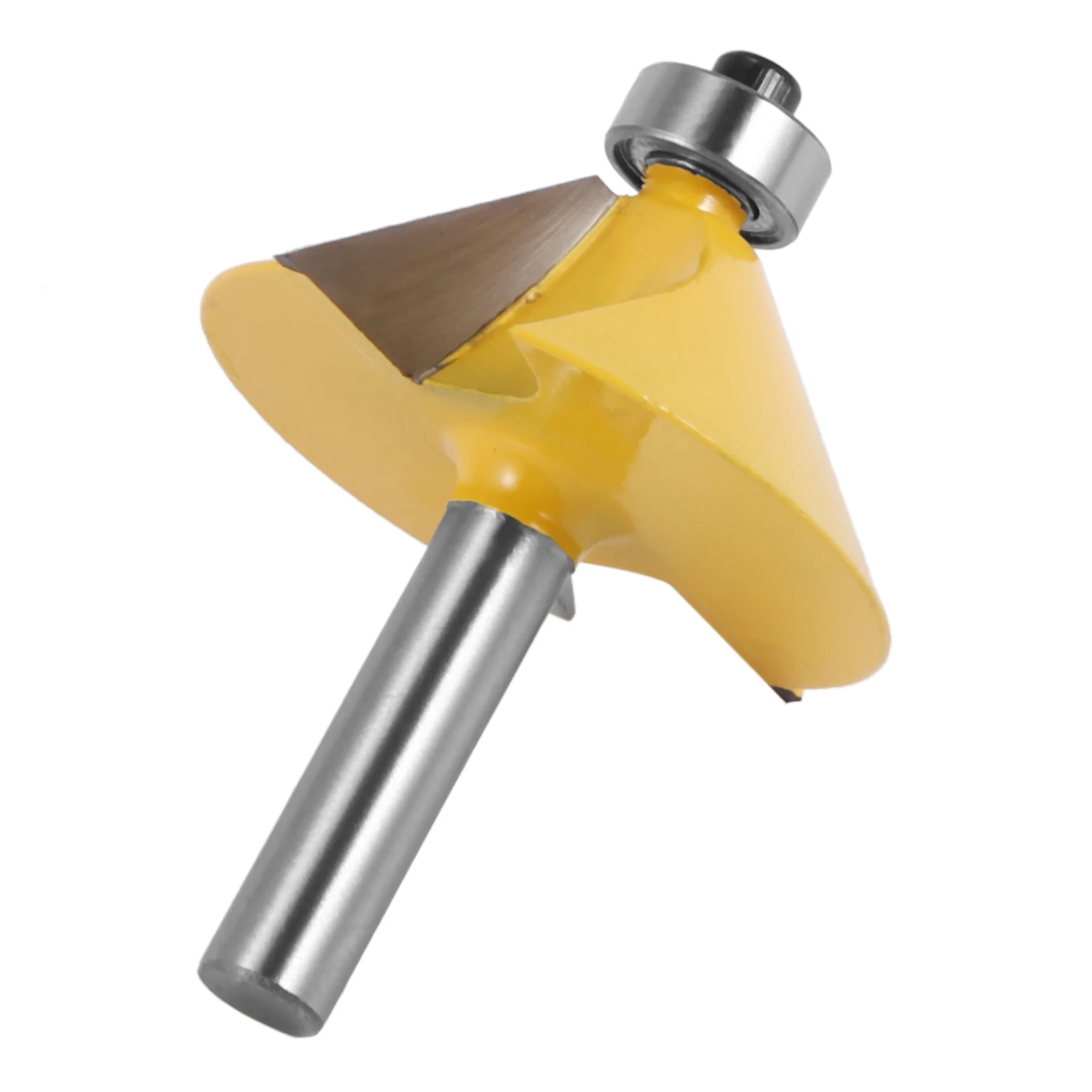T61C_1Pc 8Mm Shank Large 45 Degree Chamfer Bevel Edging Router Bit Tool