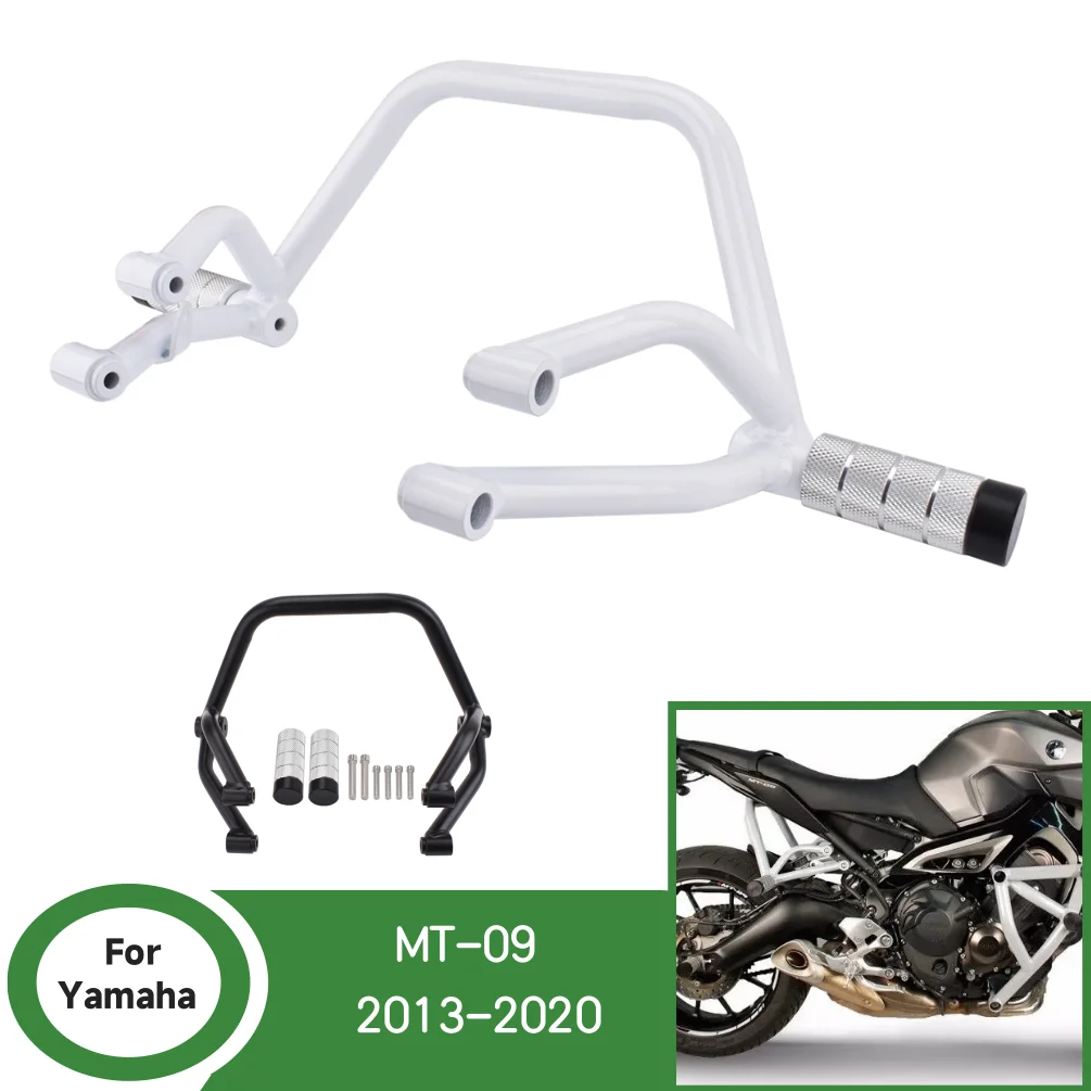 

For MT 09 Rear Passenger Peg Crash Bar Engine Guard For Yamaha MT09 FZ09 MT-09 2013-2020 Motorcycle Subcage Stunt Cage Parts