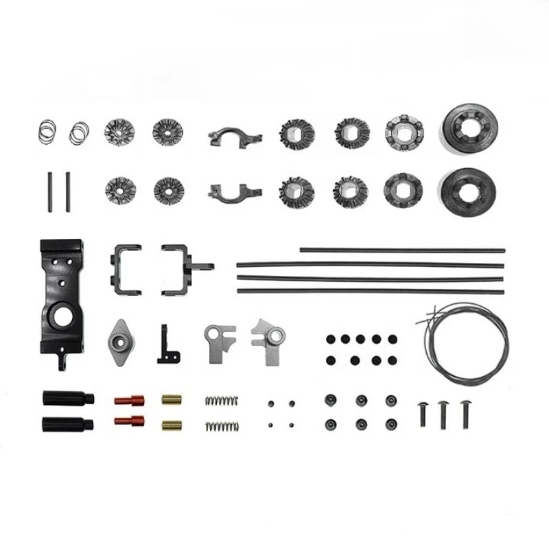 Differential Gear + Differential Lock Control kit for JKMAX 1/8 1/10 Crawler Parts Capo RC JK MAX Wrangler Accessories