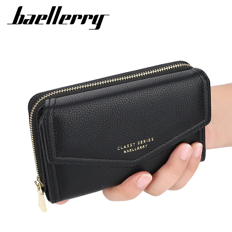 Baellerry Fashion Short Women Wallet PU Leather Women Luxury Wallet Hasp Mini Wallet Trend Coin Purse Ladies Card Holder Pouch