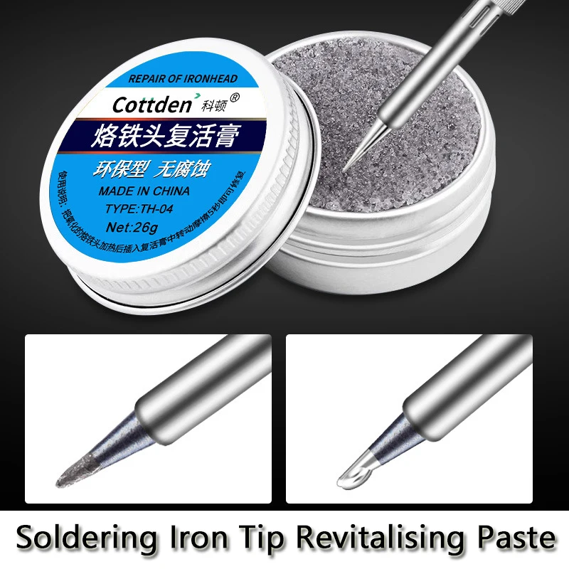 1Pc Electrical Soldering Iron Tip Oxidation Clean Paster Resurrection Agent Refresher Solder Cream Non-Stick Tin Repair Tools