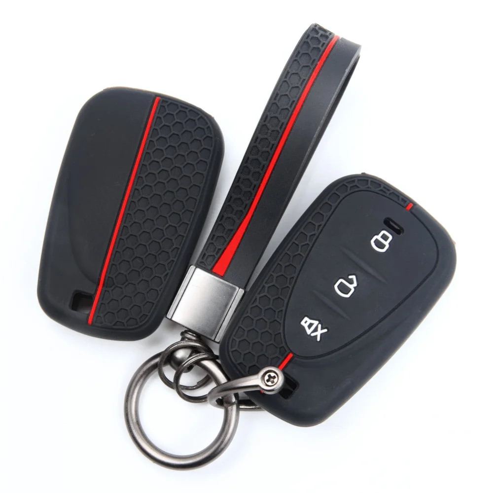 Silicone Car Key Fob Cover For SYM Husky 150 Tuscany Jet X 125 Jet X 150 X125 For GPX Drone 150X with ring wrist strap