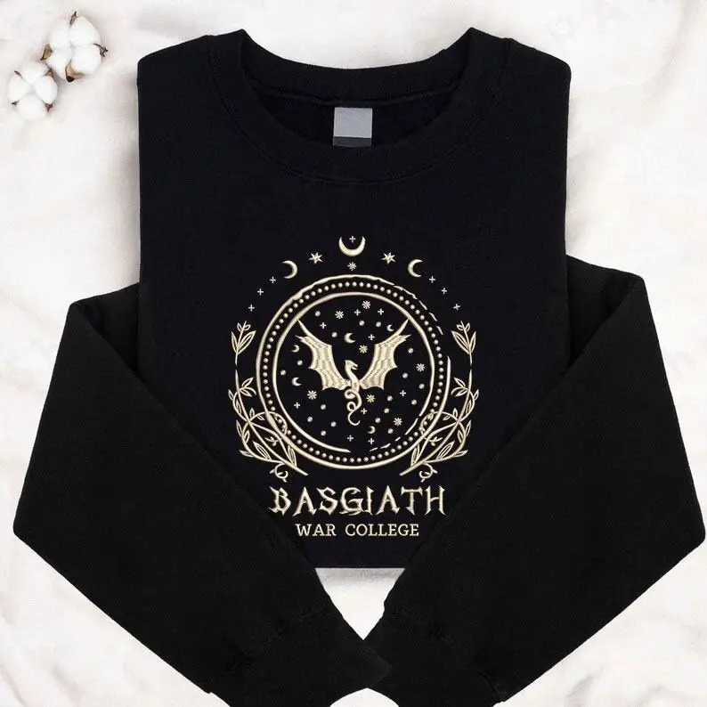 سويت شيرت الجناح الرابع Basgiath War College هوديي Dragon Rider Violet Sorrengail Xaden Riorson Riders Quadrant Fantasy Reader