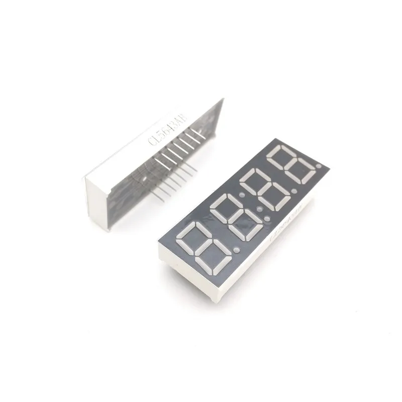 10pcs cátodo comum 0,56 polegadas 4 bits tubo digital azul display LED para relógio DIY