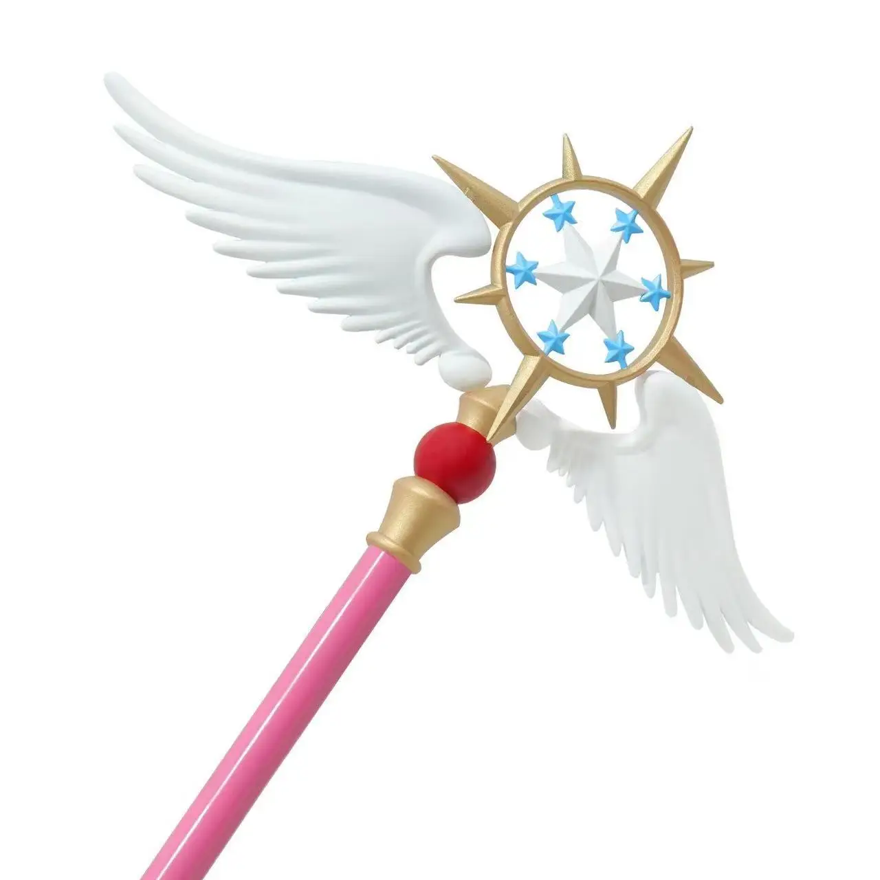 Kinomoto Sakura Cos Star Prop Length 99CM New Periphery Cardcaptor Sakura Clear Card Cosplay Prop Halloween Party Costume Props 5