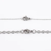 Width 1.2/1.5/2/2.5/3mm Stainless Steel Rolo Chain Cross Necklaces For Women Men Accessories Simple Jewelry On The Neck Necklace - Image 2