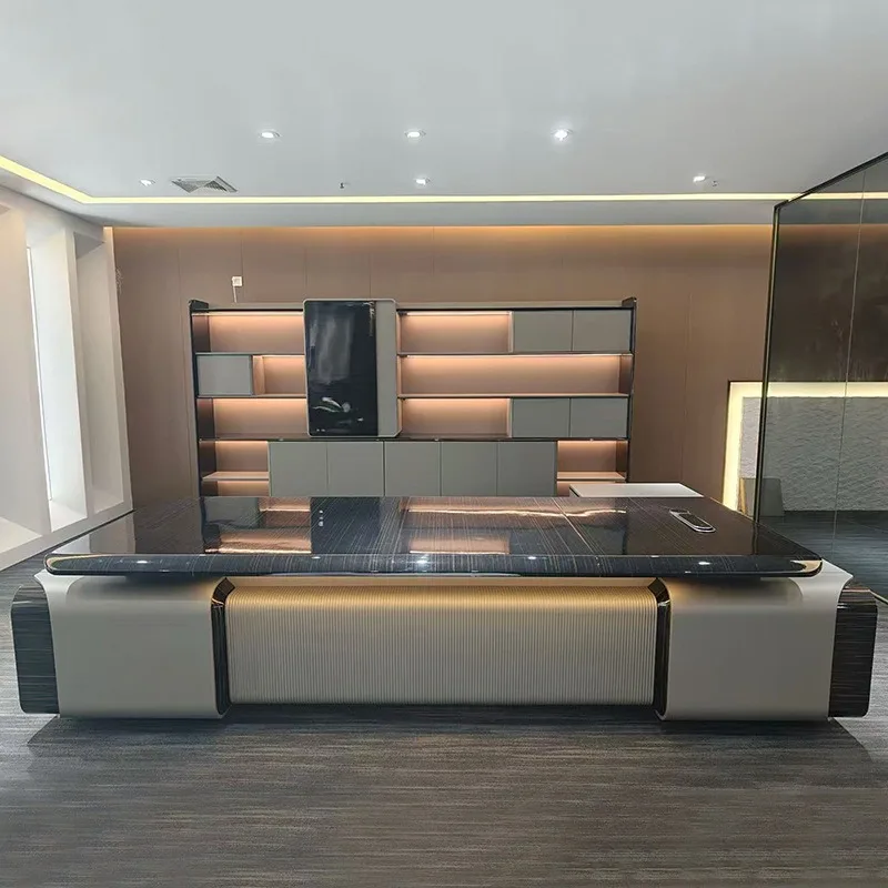 Executive Desk for Office High-End Modern Minimalist Luxury President Desk CEO Desk Manager