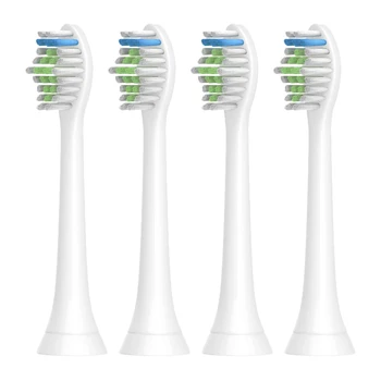 Phllips Sonicare Diamondclean 전동 칫솔과 호환되는 교체용 브러시 헤드 4개