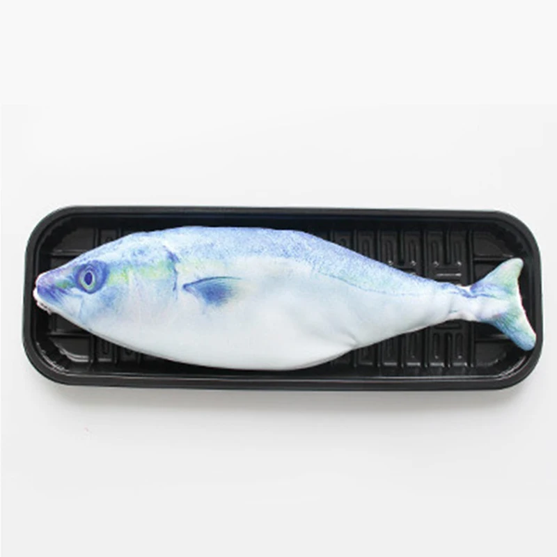 New Simulation Fish Pencil Case Kawaii Cartoon Zipper Pencil Box Large Capacity Portable Storage Bag Stationery Holder Pen Bags