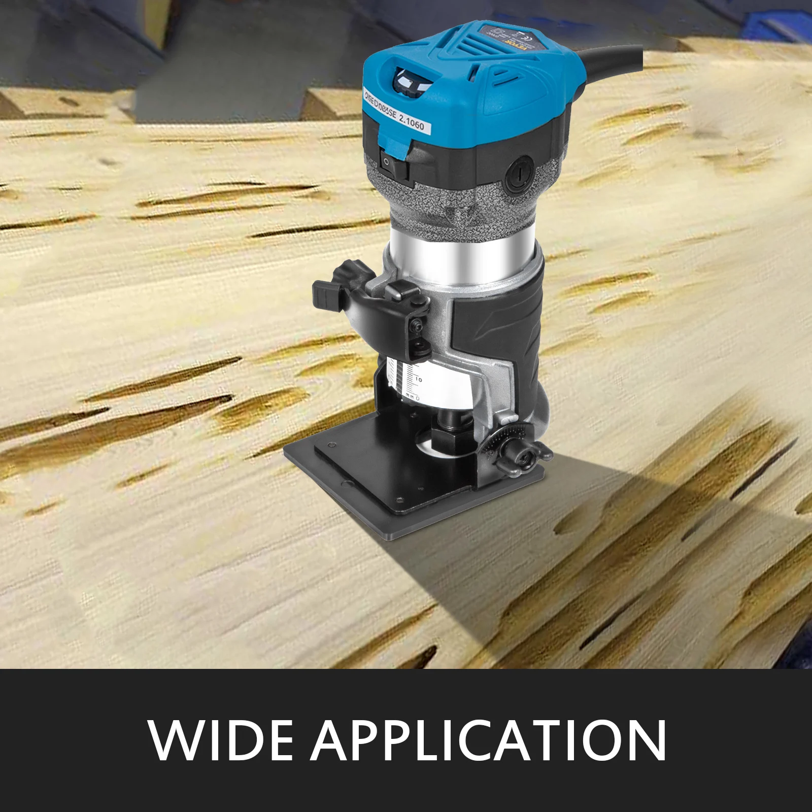 VEVOR 800W Soft Start Compact Router Kit متغير السرعة 10000-30000 دورة في الدقيقة مع قاعدة ثابتة وقاعدة يغرق وقاعدة إمالة وقاعدة إزاحة