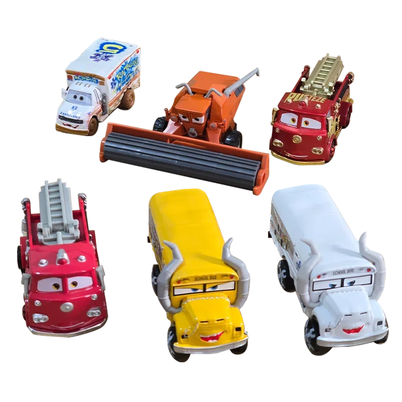 Disney Pixar Cars 2 3 Lightning Mcqueen Коллекция Racing Mater Sally Mini Miss Fritter Фрэнк Лиззи Сарге Гвидо Луиджи Детская игрушка