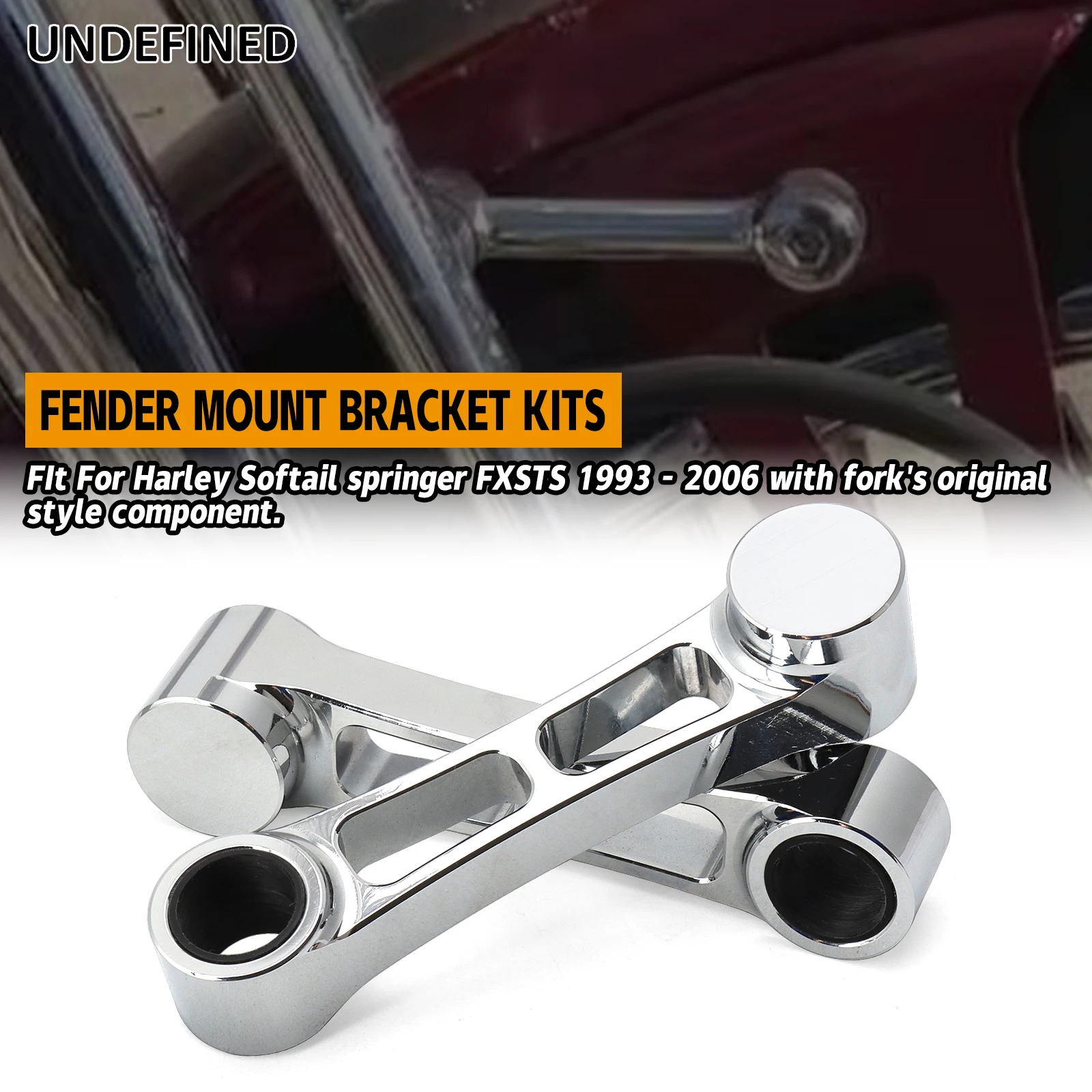 Weisen Motorcycle Front Fender Mount Bracket Kit Link Springer Fork for 1993 - 2006 Harley Softail Springer FXSTS Accessories