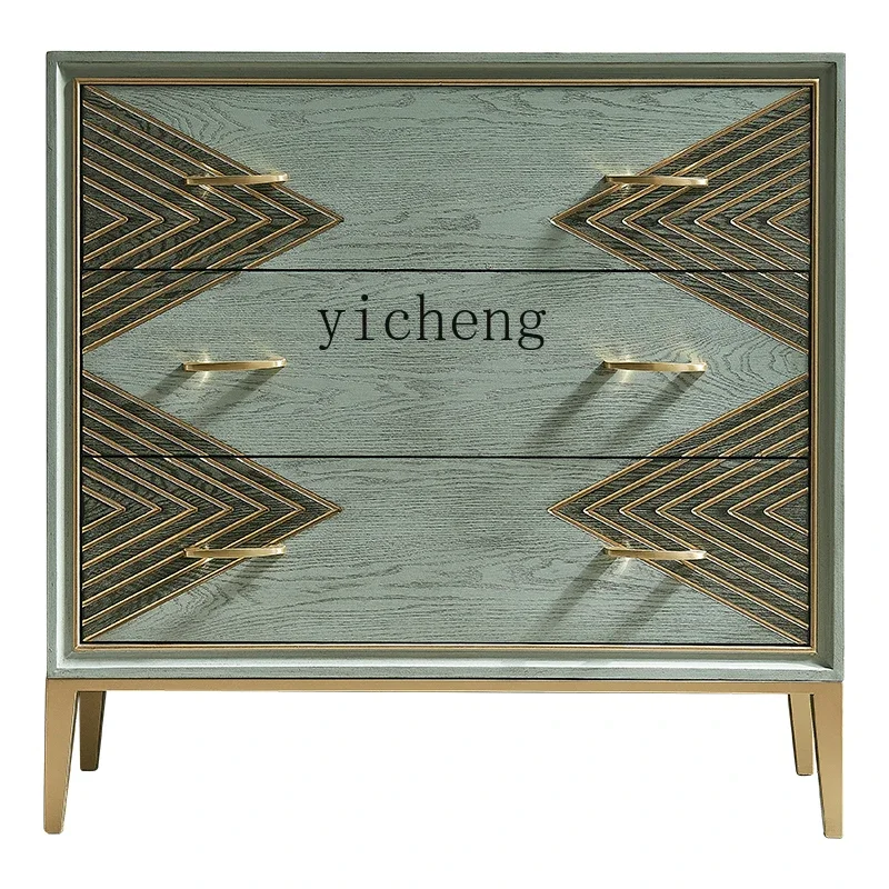 XL light luxury line chest cabinet household living room drawer locker partition porch cabinet