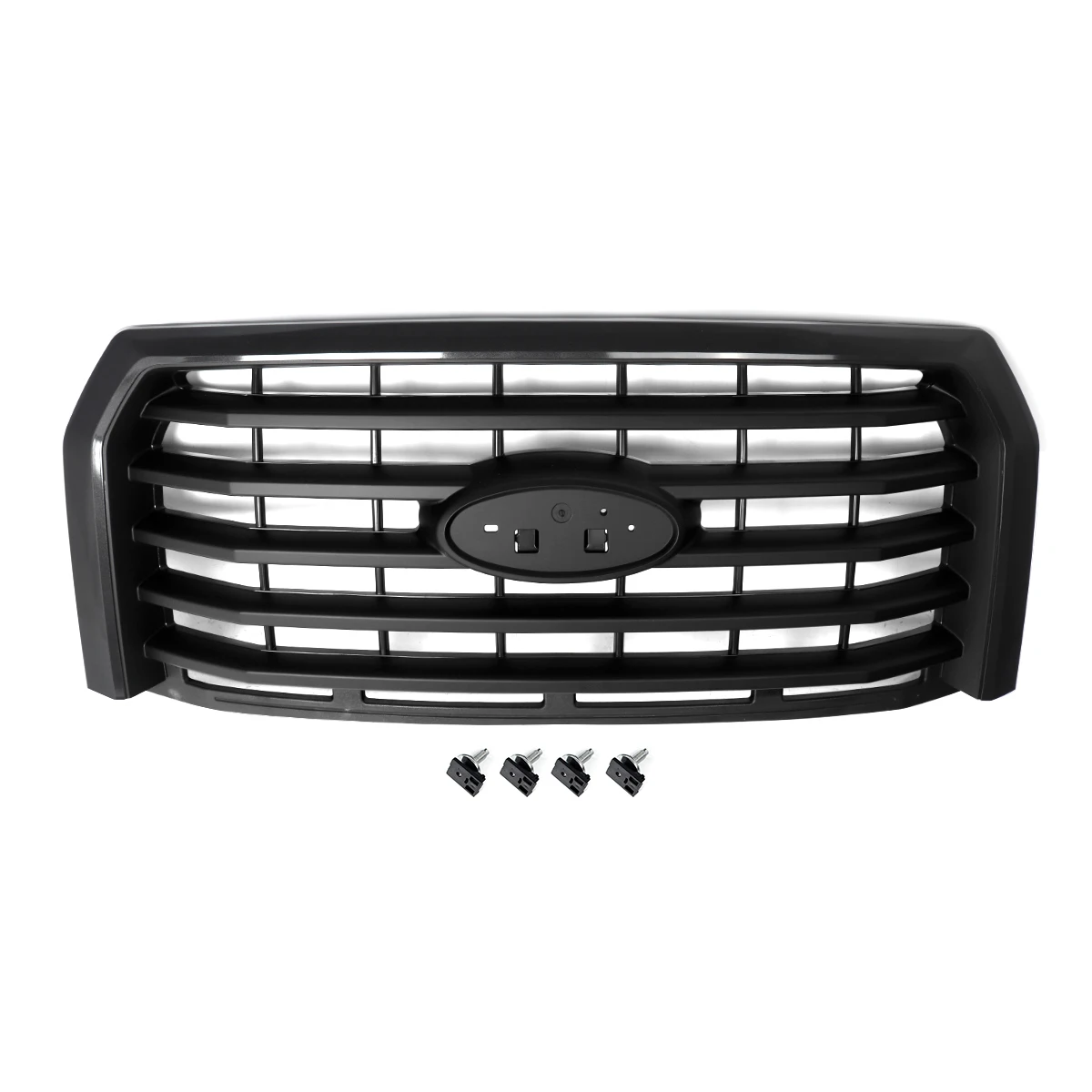 Modified Grille Accessories Replace For 2015 2016 2017 Ford F-150 F150 Front Grille Upper Bumper Grilles Magnetic Metallic J7