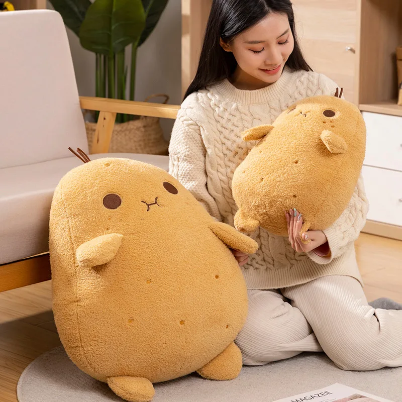 Juguete de peluche de papa Kawaii para niños, muñeco colgante de peluche de patata simulada esponjosa, pausa para el almuerzo en el hogar, almohada de peluche, regalo