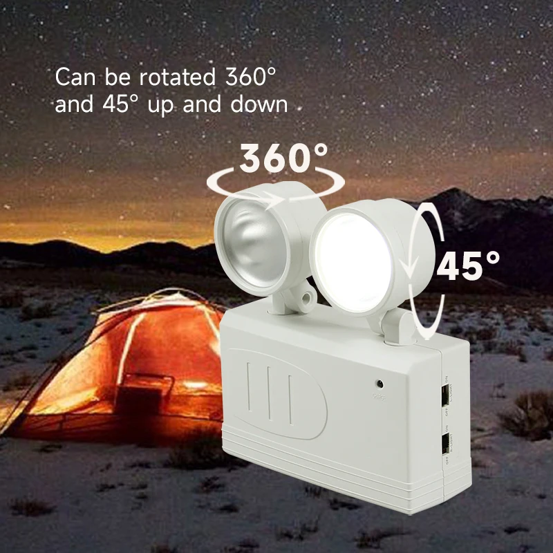 Imagem -03 - Recarregável Double Head Smart Emergency Light Luzes de Acampamento Tocha Portátil Lanterna de Tenda Iluminação de Manutenção do Trabalho Led ao ar Livre