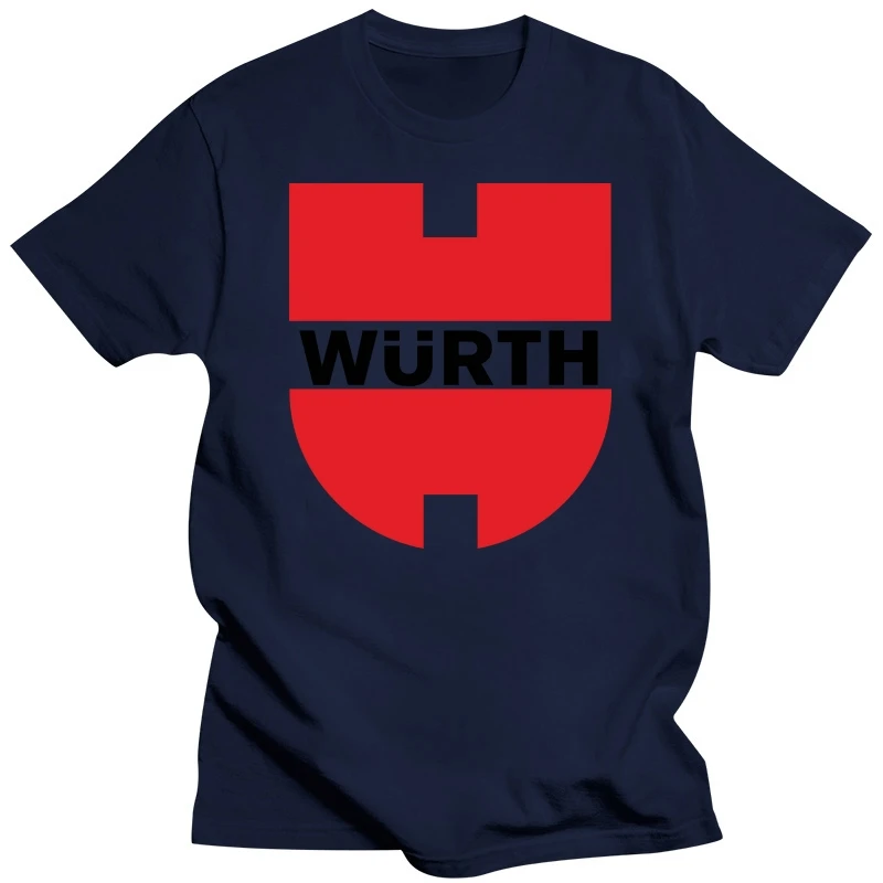 Wurth logo 2020 men's Casualshirt slim men's t shirtonline for sale Irregular Men Short Sleeves Bottoming shirt