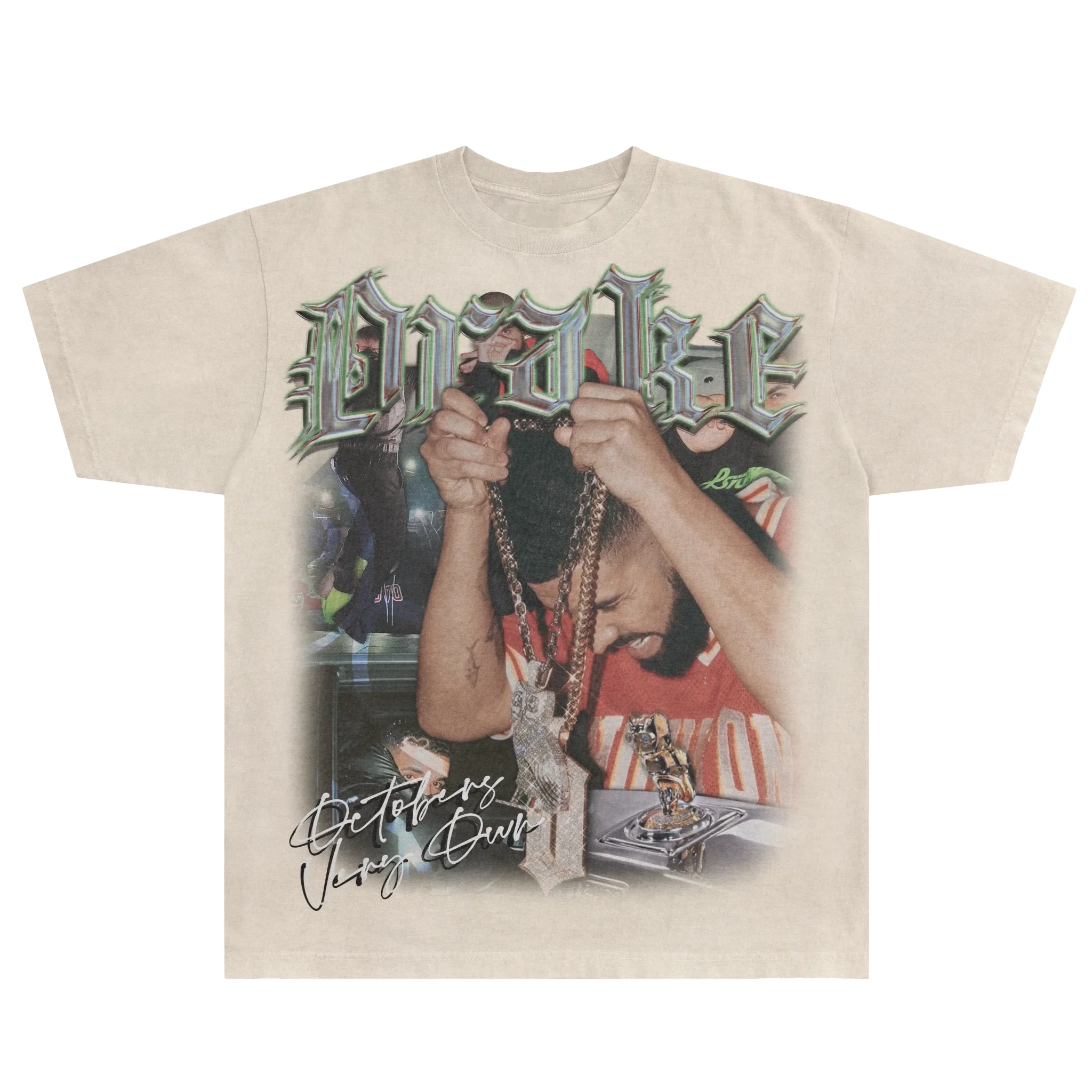 European American Trendy Rapper Drake Graphic T-shirt Street Y2k Oversized Women Men High Street Harajuku Cotton Female Clothing