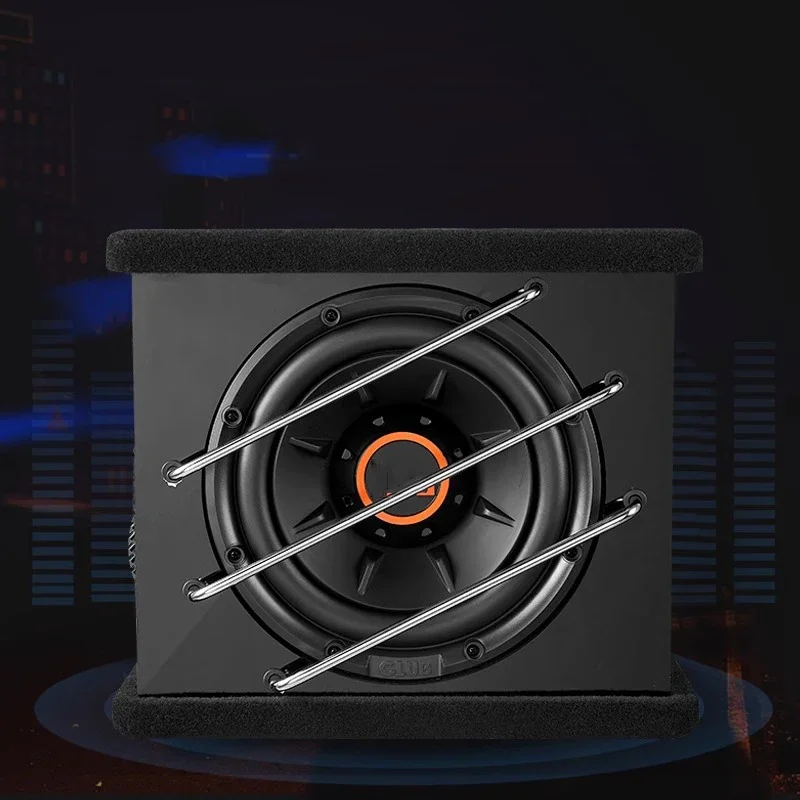 10-inch car audio modification 1000W car subwoofer box ultra-thin super bass trunk active amplifier block