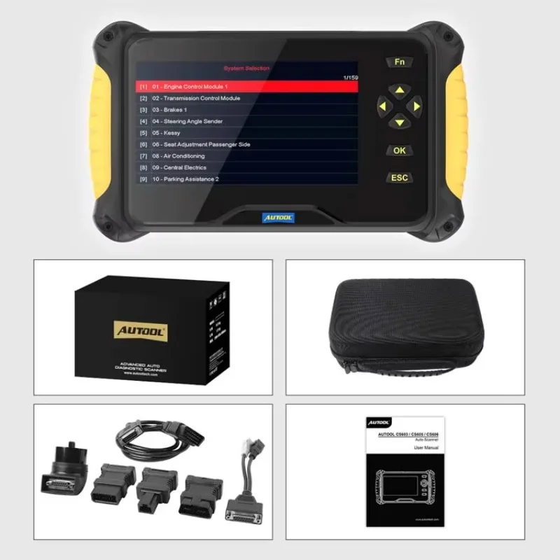 MYT AUTOOL CS606 OBD2 Scanner Professional Car Diagnostic Tool All System Automobile Diagnostic Tool OBD 2 Reset Tool Code Reade