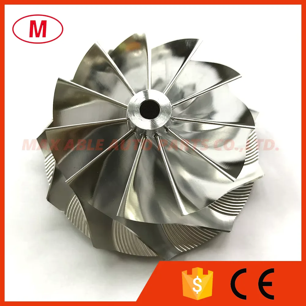 GTX3584 451470-0001 66.30/84.00mm 11+0 Blades Turbo Billet Compressor Wheel/Aluminum 2618/Milling wheel for Racing Turbocharge