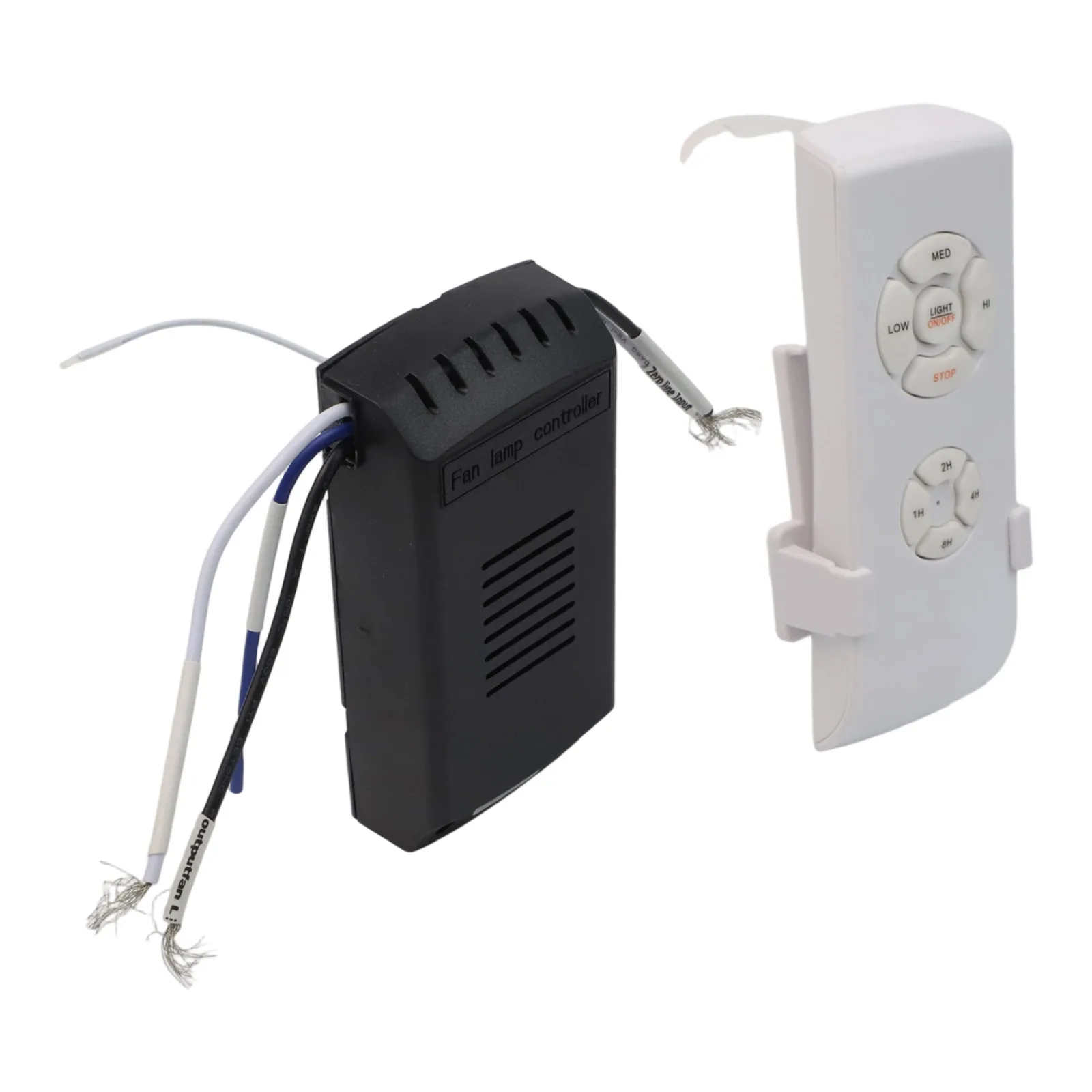 Secure Wall-mounted Holder Ceiling Fan Remote Compatible With Various Settings Environmentally Friendly Material
