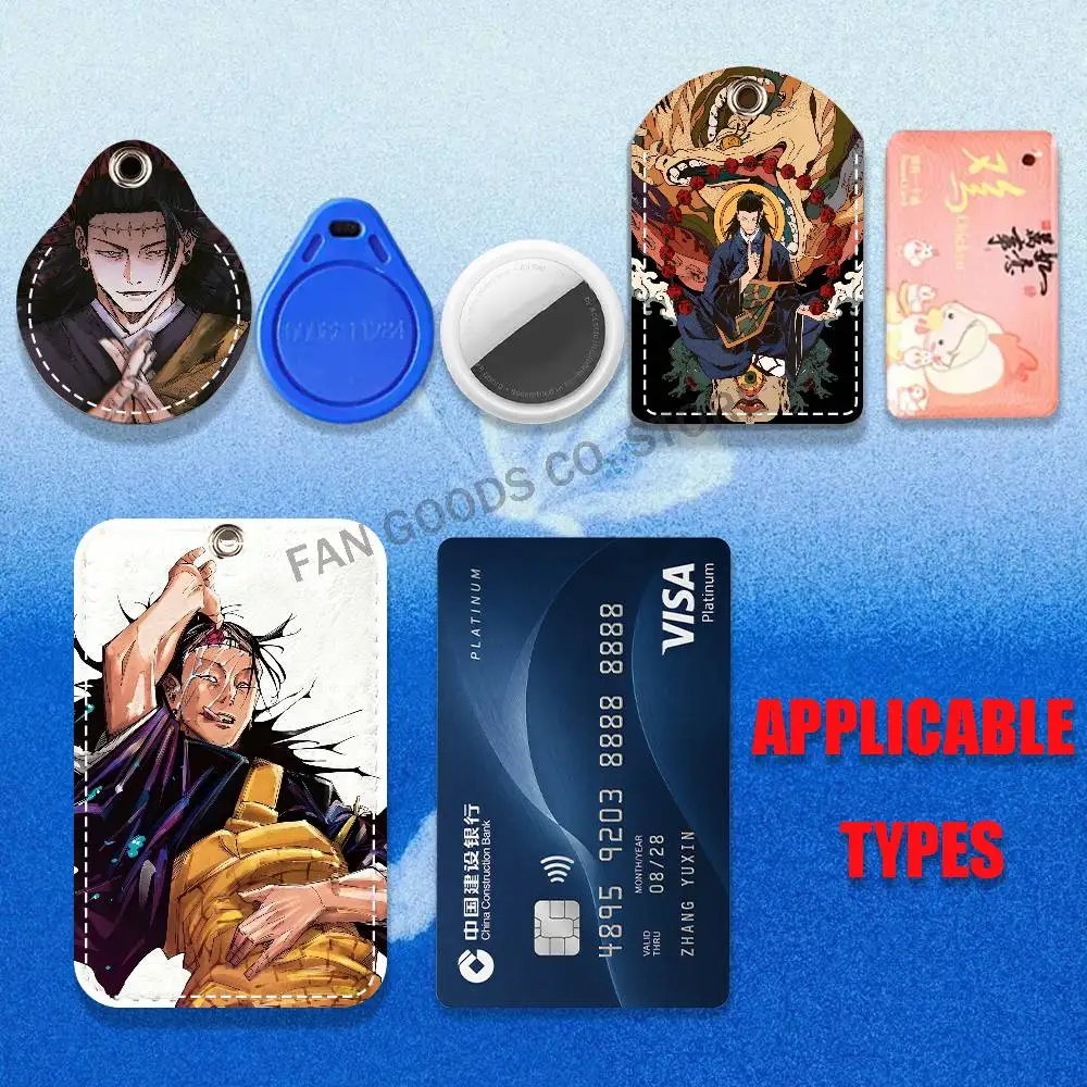 Anime K-Kenjaku Holder Keychain For Air Tag Bank Business Work Card Holder Student Card Protective Case Bus Card view 5