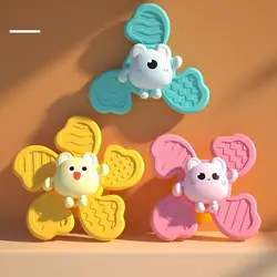 1pc giocattoli da bagno per bambini divertente ventosa da bagno Spinner ventosa sonagli per cartoni animati agitarsi giocattoli educativi per bambini ragazzi regalo