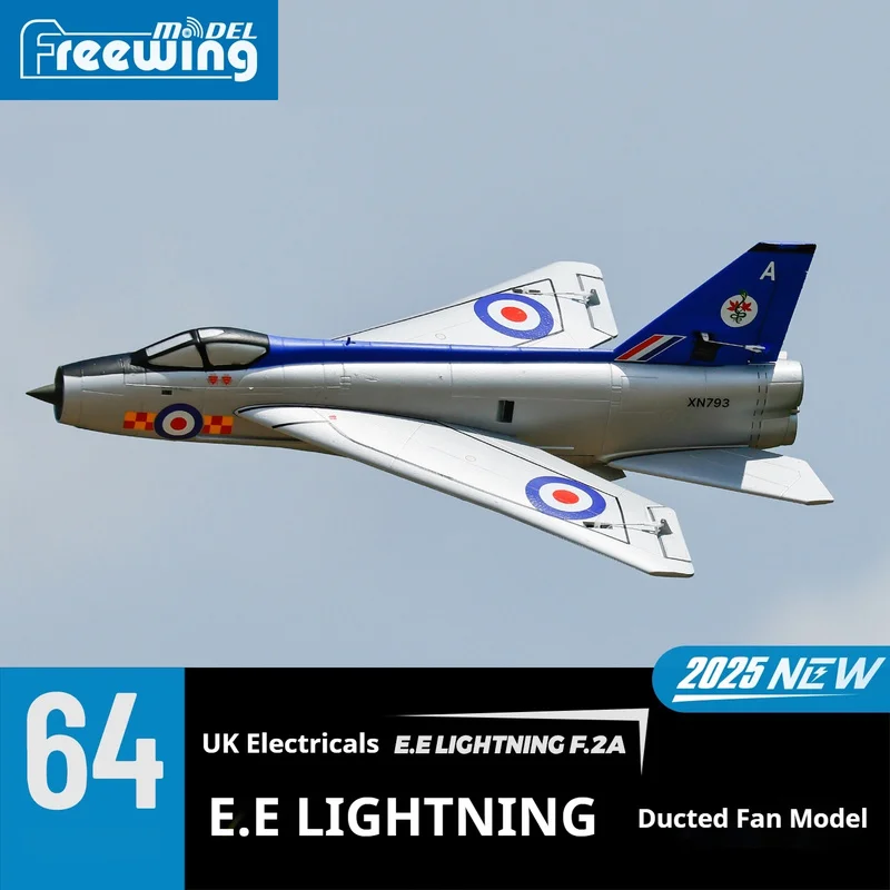 Freewing Flying Wing 64mm British Electric E.E Lightning Fighter Drone RC Airplanes Ducted Electric Model Airplane Toy