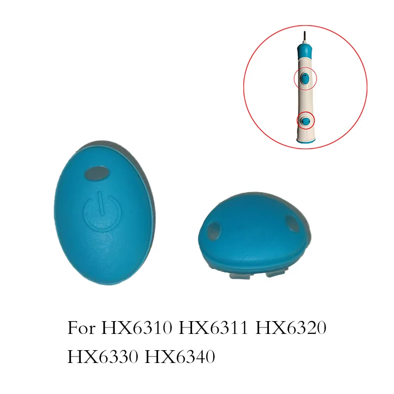 1 Uds. Botón de encendido y 1 Uds. Botón de función HX6310 HX6311 HX6320 HX6330 HX6340 piezas de reparación de cepillo de dientes eléctrico originales