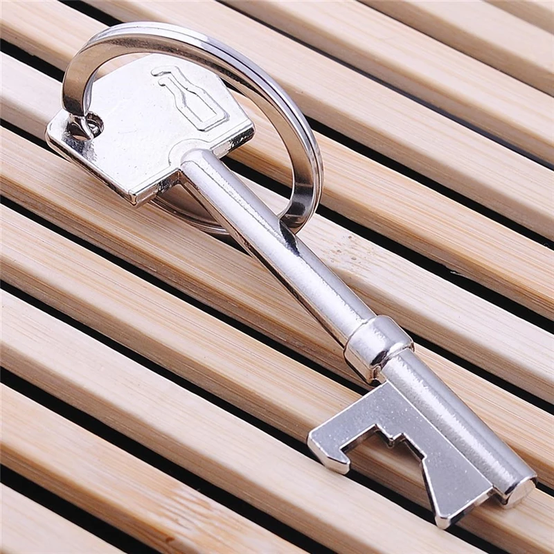 New Portable Bottle Key Opener Beer Bottle Can Opener Hangings Ring Keychain Tool Bar Tool 1pcs