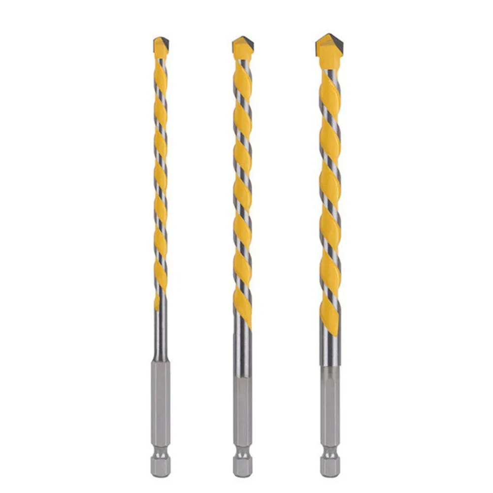 Granite Tiles Stone Drill Bit Professional 3 Piece Tungsten Carbide Masonry Drill Bits Set for Brick and Concrete