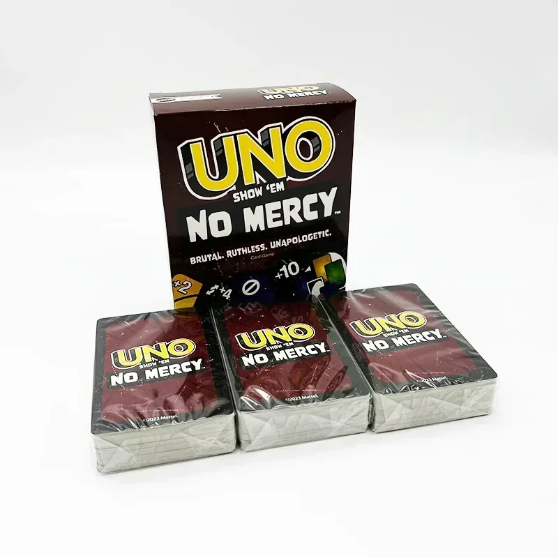 UNO SHOWEM No mercy Cards Family Party Board Game Pokemon Dragon Ball Paw PATROL UNO Matching Card Games Poker Toys Kids Gifts