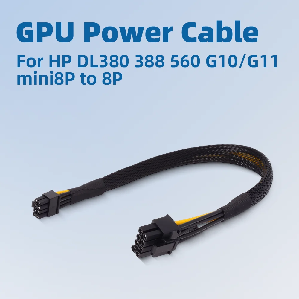 Mini 8Pin To 8Pin GPU Accelerator Card Server Power Cable GPU for P40 P100 K80 M40 M60 V100 P100 A30 A40 A100 A16 GV100 A6000