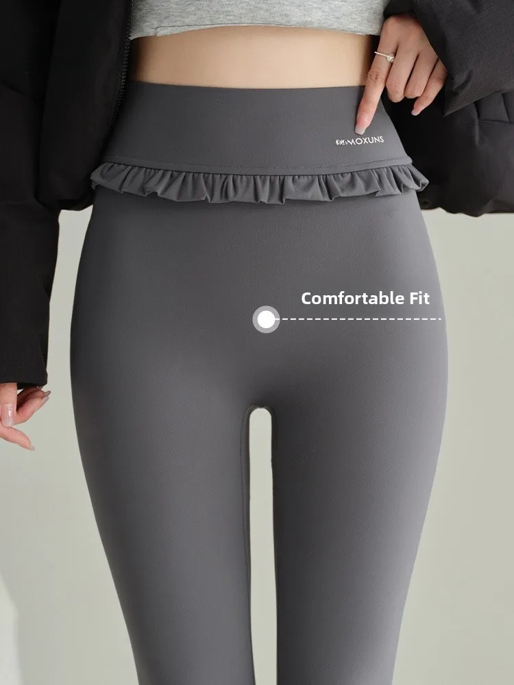 Hohe Taille Thiened Fce Yogahose Damen Bequeme warme Bauchkontrolle Butt Lifting Herbst Winter Bot