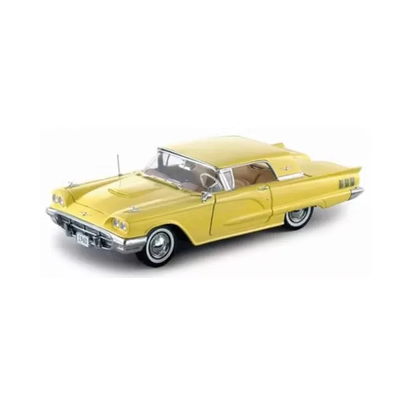 1:18 scala Thunderbird 1960 Classic Muscle Retro Car Model Metal Diecast Alloy Toy Vintage Vehicle Collection Decoration Display