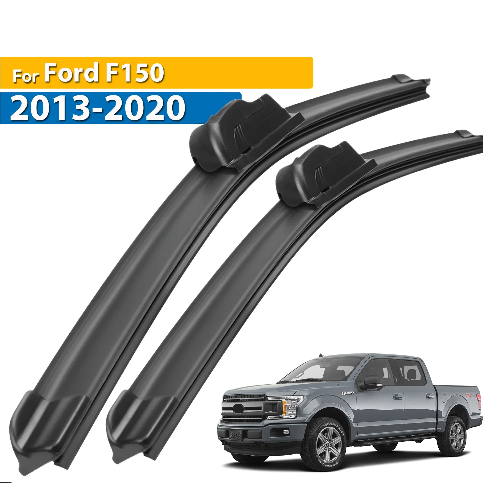 إريك ممسحة LHD الجبهة ممسحة شفرات لفورد F150 F-150 رابتور لوبو XL XLT 2013 - 2020 الزجاج الأمامي نافذة 22 "+ 22" #1