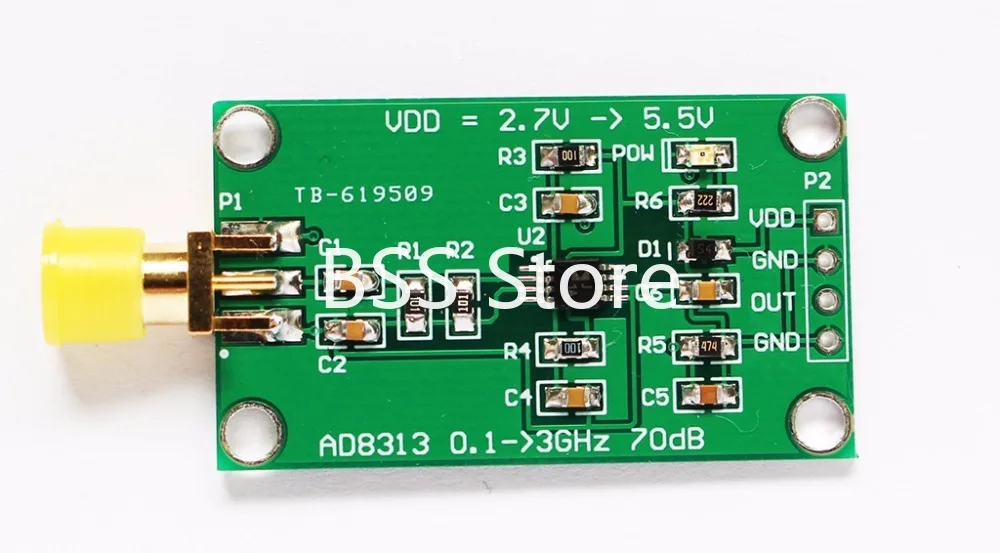 AD8313 0.1GHz to 2.5GHz 70 dB logarithmic detector 0.1GHz-2.5GHz 0.1GHz~2.5GHz controller module sensor