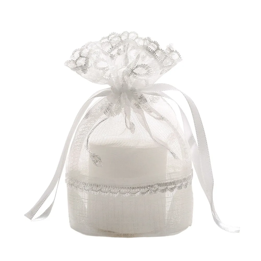 Reusable White Gift Bag Gauze Packing Storage Bag Festival Favor Packaging Bag Wedding